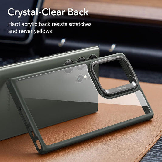 Husa pentru Samsung Galaxy S23 Ultra S918, ESR, Classic Kickstand, Verde Transparenta