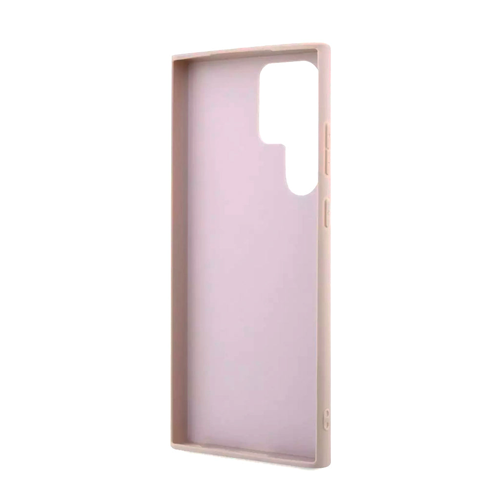 Husa pentru Samsung Galaxy S23 Ultra S918, Guess, 4G Big Logo, Roz
