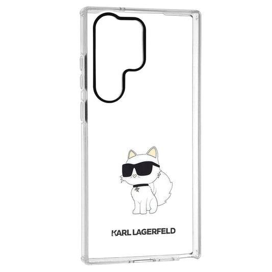 Husa pentru Samsung Galaxy S23 Ultra S918, Karl Lagerfeld, Ikonik Choupette, Transparenta
