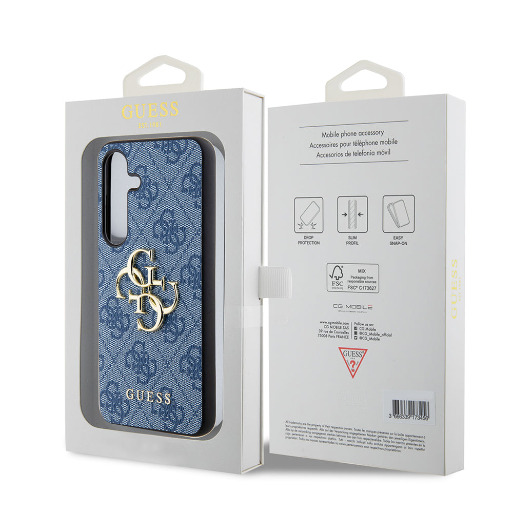 Husa pentru Samsung Galaxy S24+ S926, Guess, 4G Big Logo, Albastra