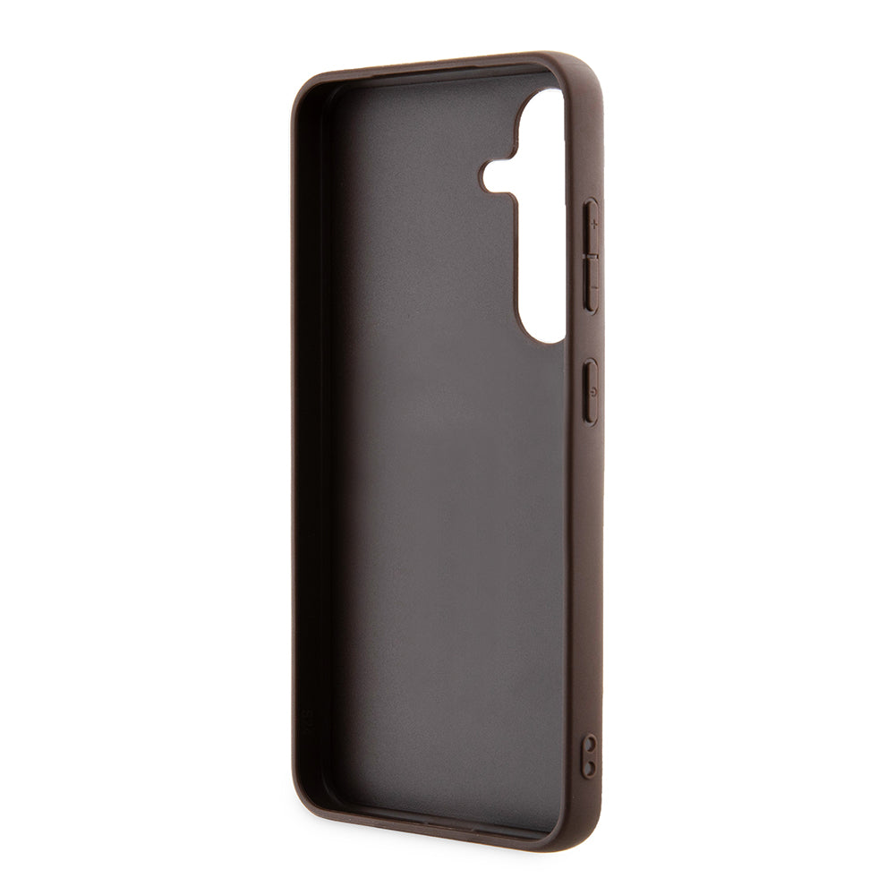 Husa pentru Samsung Galaxy S24+ S926, Guess, 4G Stripe, Maro
