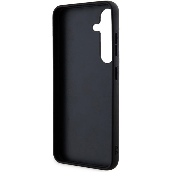 Husa pentru Samsung Galaxy S24+ S926, Karl Lagerfeld, Glitter Ikonik Karl Logo, Neagra