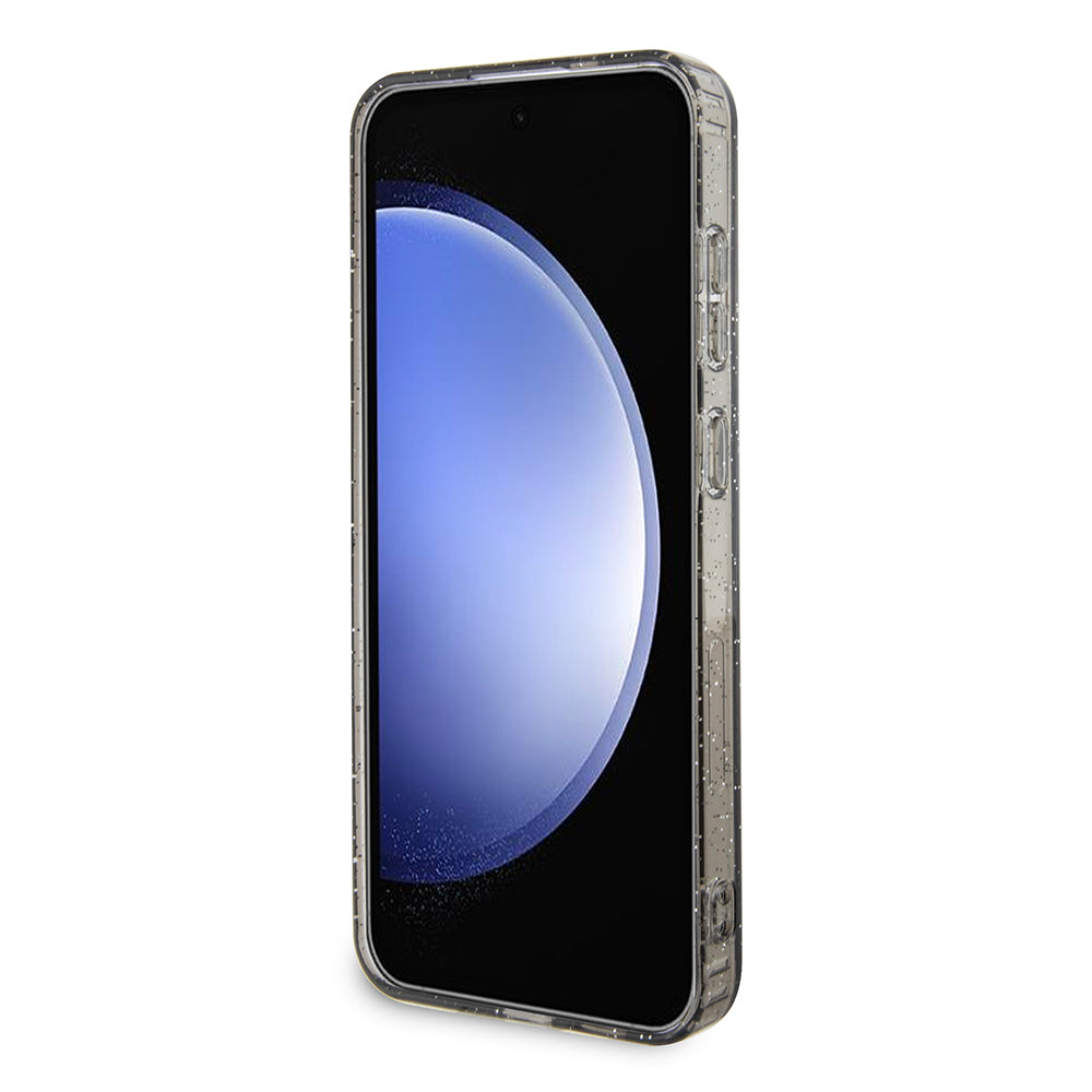 Husa pentru Samsung Galaxy S24+ S926, Karl Lagerfeld, Glitter Karl & Choupette, Neagra Transparenta