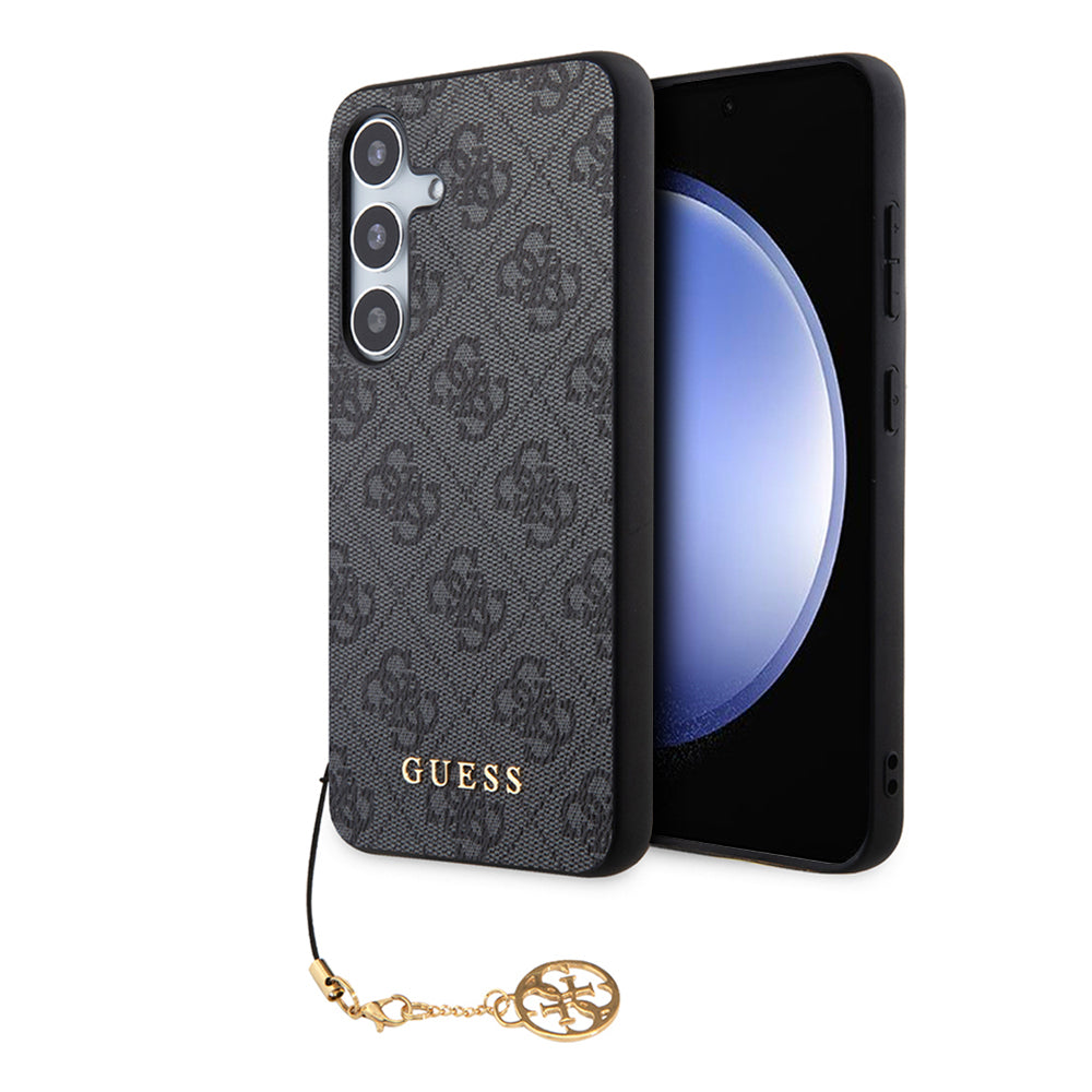 Husa pentru Samsung Galaxy S24 S921, Guess, 4G Charm, Neagra