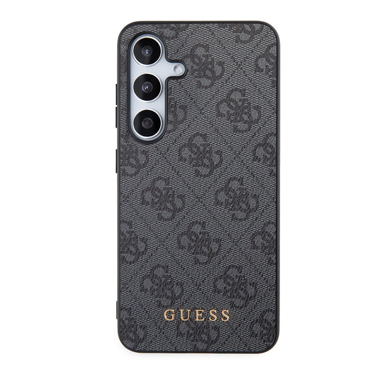 Husa pentru Samsung Galaxy S24 S921, Guess, 4G Metal Gold Logo, Neagra