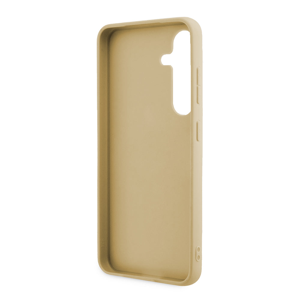 Husa pentru Samsung Galaxy S24 S921, Guess, Glitter Script, Aurie