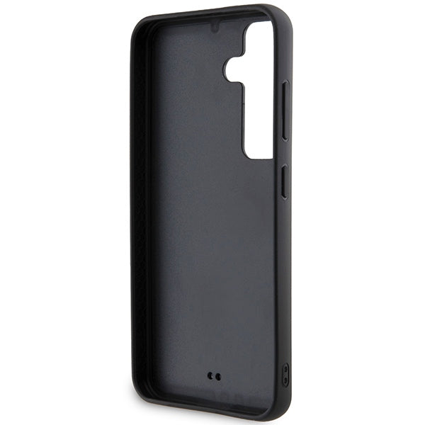 Husa pentru Samsung Galaxy S24 S921, Karl Lagerfeld, Rhinestone Metal Plate, Neagra