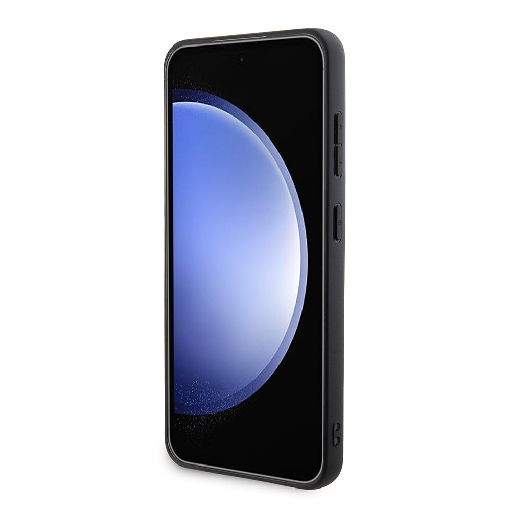 Husa pentru Samsung Galaxy S24 S921, Karl Lagerfeld, Saffiano Mono Metal Logo, Neagra
