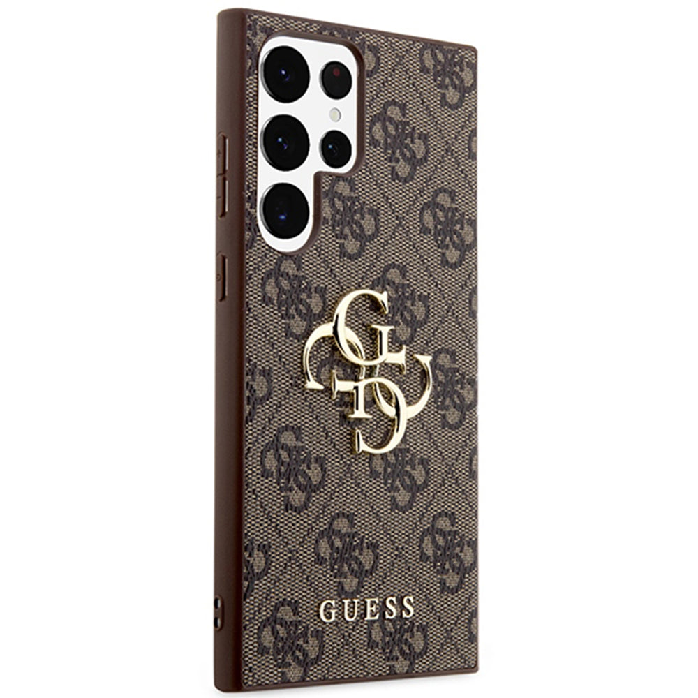 Husa pentru Samsung Galaxy S24 Ultra S928, Guess, 4G Big Logo, Maro