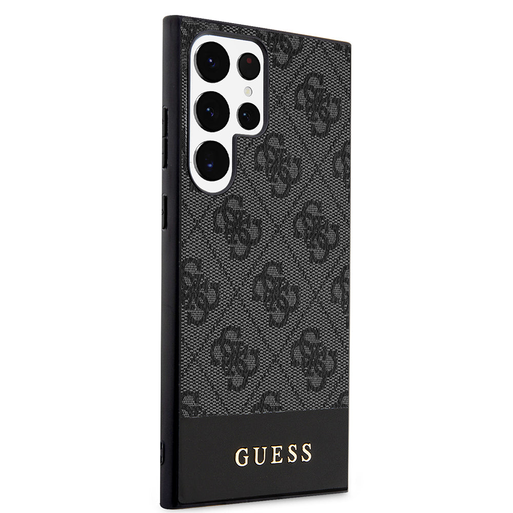 Husa pentru Samsung Galaxy S24 Ultra S928, Guess, 4G Stripe, Neagra