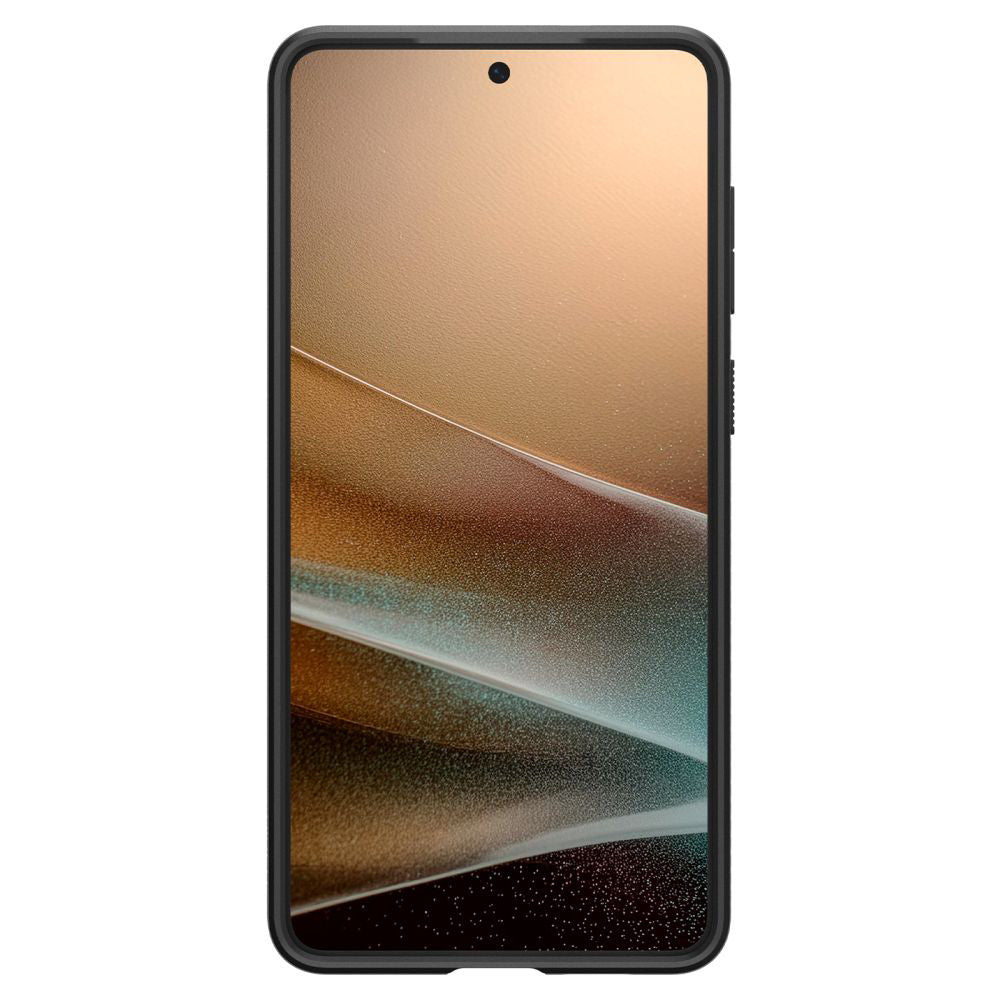Husa pentru Samsung Galaxy S25 Edge S937, Spigen, Liquid Air, Neagra Mata ACS09420