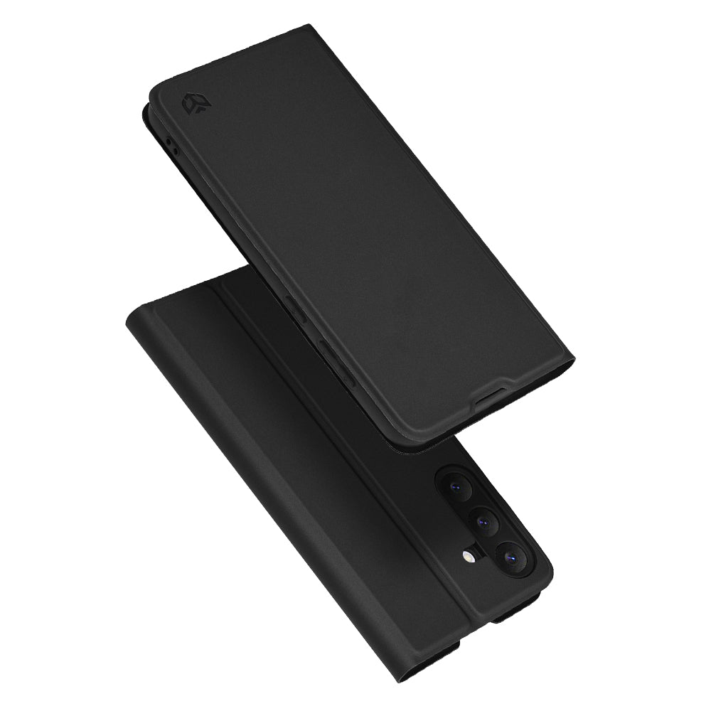 Husa pentru Samsung Galaxy S25 FE, Techsuit, Magskin Book, Neagra