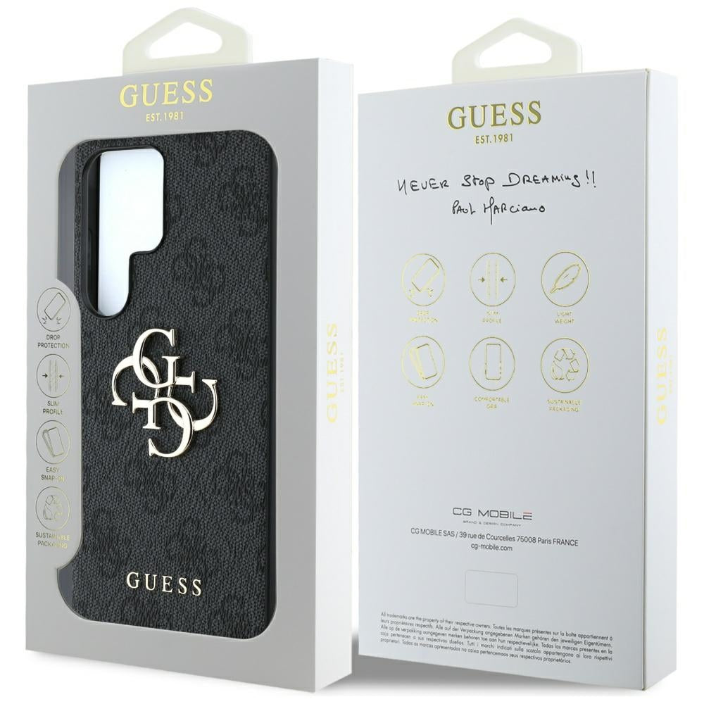 Husa pentru Samsung Galaxy S25 Ultra S938, Guess, 4G Big Logo, Neagra