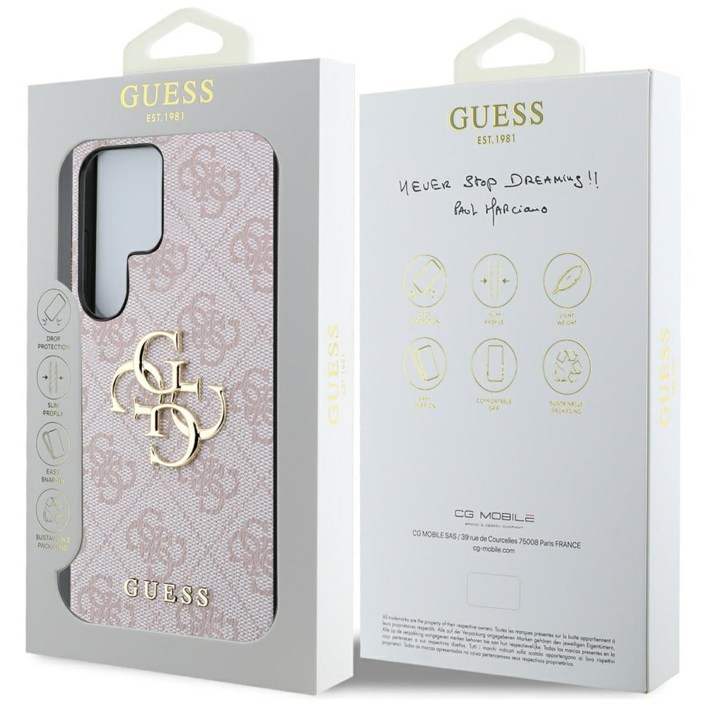 Husa pentru Samsung Galaxy S25 Ultra S938, Guess, 4G Big Logo, Roz