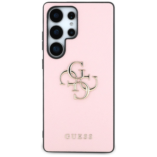 Husa pentru Samsung Galaxy S25 Ultra S938, Guess, 4G Grained Big and Classic Logo, Roz
