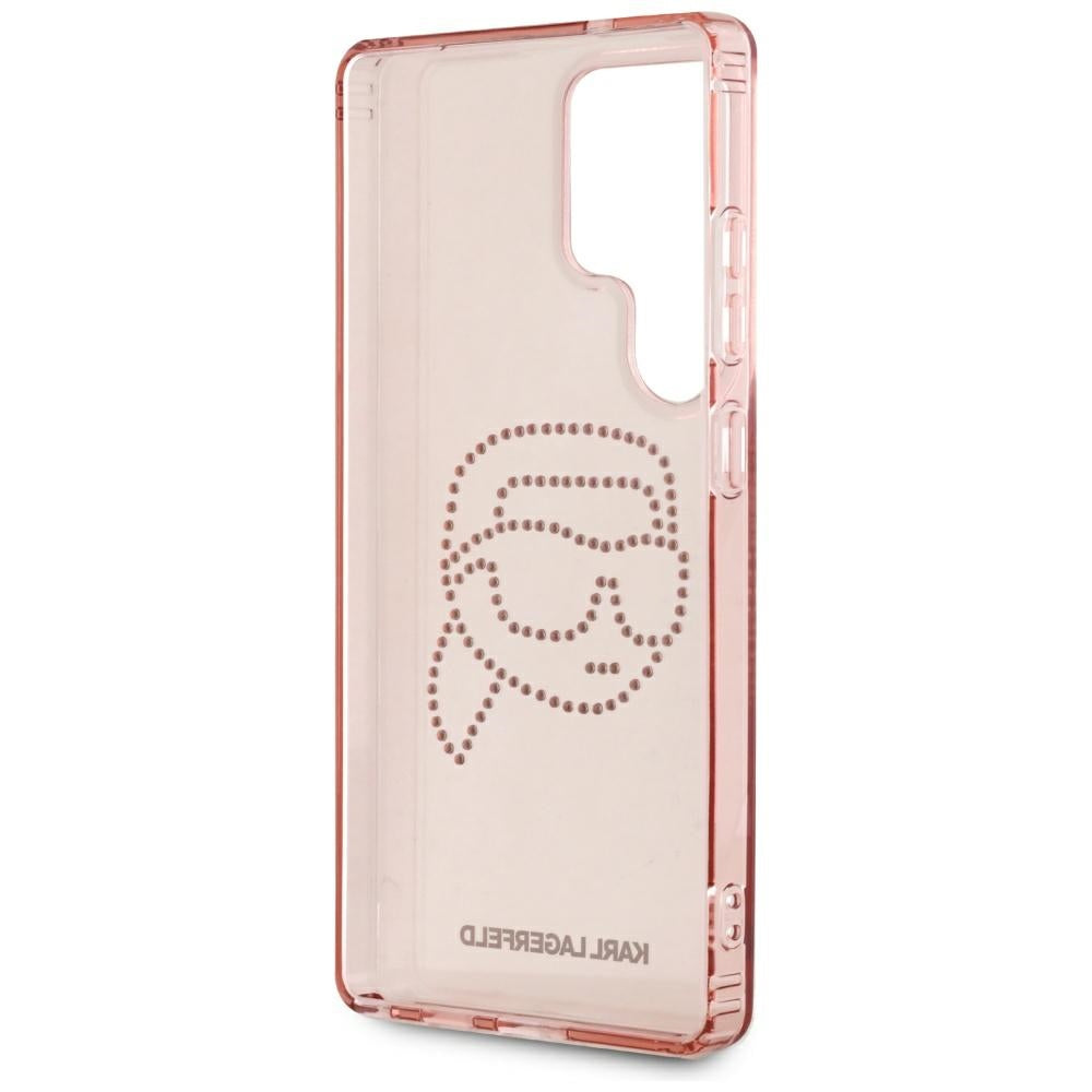 Husa pentru Samsung Galaxy S25 Ultra S938, Karl Lagerfeld, IML Luxury Karl's Head, Roz