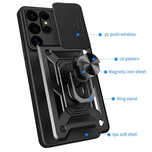 Husa pentru Samsung Galaxy S25 Ultra S938, Techsuit, CamShield, Albastra