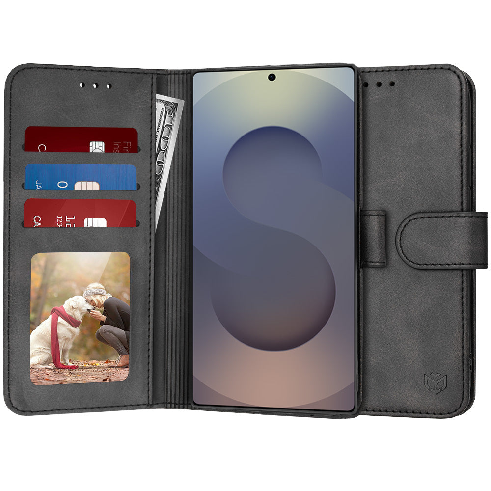Husa pentru Samsung Galaxy S25 Ultra S938, Techsuit, Diary Book, Neagra