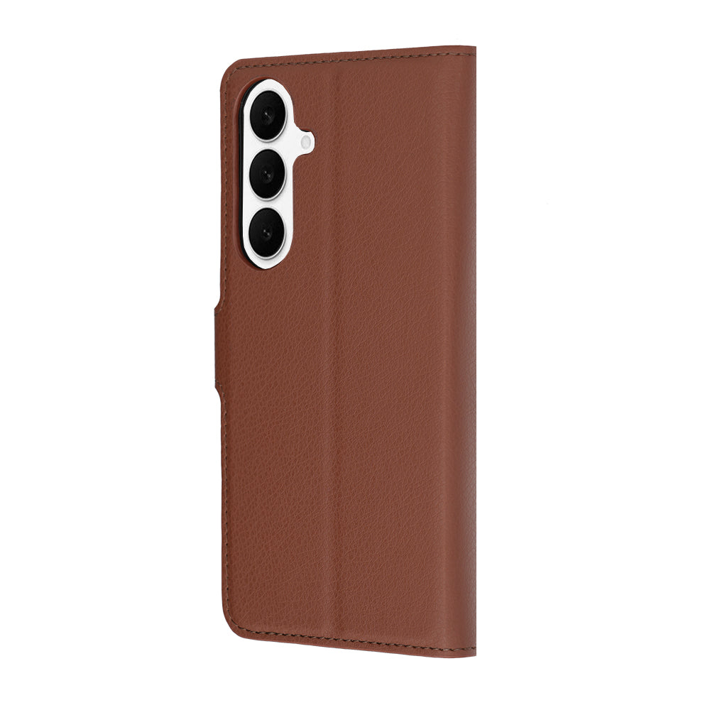Husa pentru Samsung Galaxy S26 FE S741 / S25 FE, Techsuit, Leather Folio, Maro
