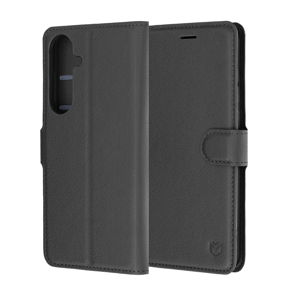 Husa pentru Samsung Galaxy S26 FE S741 / S25 FE, Techsuit, Leather Folio, Neagra