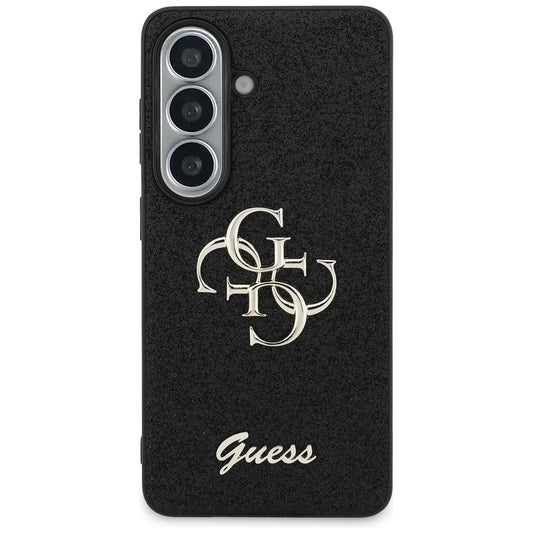 Husa pentru Samsung Galaxy S26 S942, Guess, Fixed Glitter Big 4G Metal Frame, Neagra