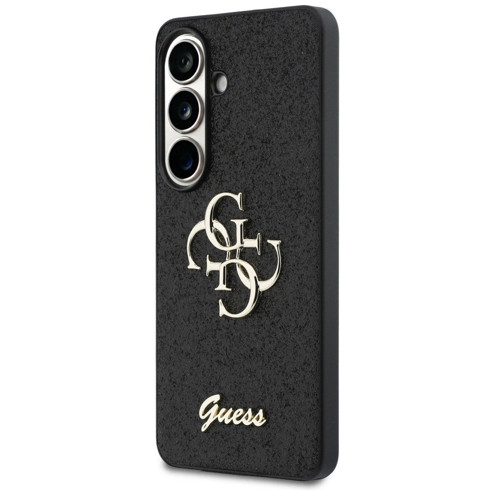 Husa pentru Samsung Galaxy S26 S942, Guess, Fixed Glitter Big 4G Metal Frame, Neagra