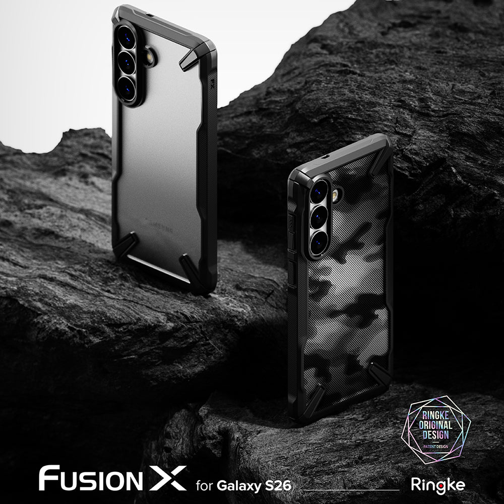 Husa pentru Samsung Galaxy S26 Plus S947, Ringke, Fusion X, Neagra