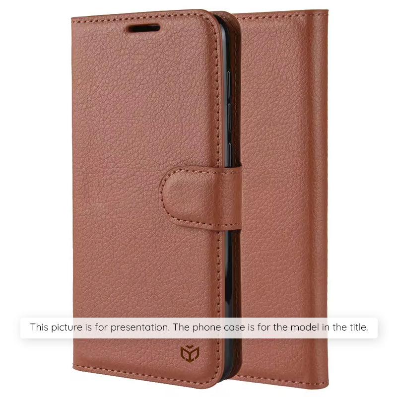 Husa pentru Samsung Galaxy S26 Plus S947, Techsuit, Leather Folio, Maro