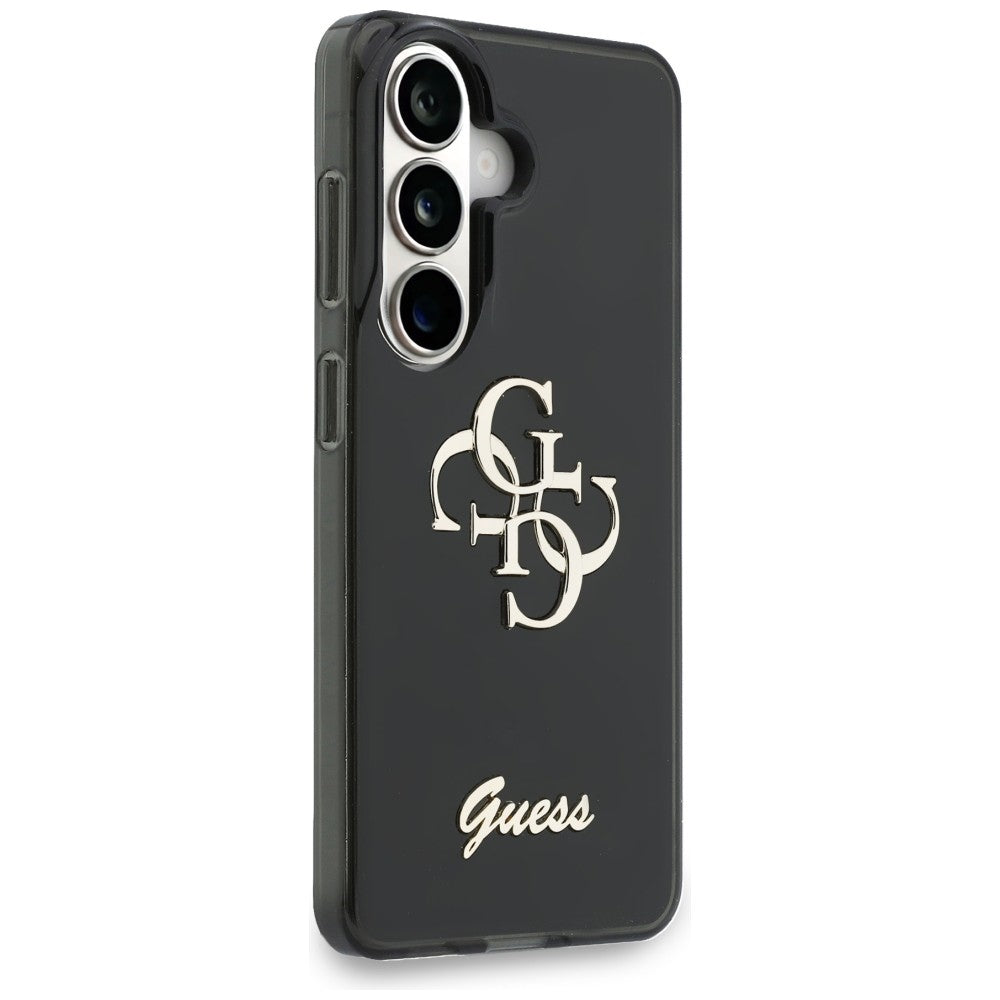 Husa pentru Samsung Galaxy S26 S942, Guess, IML Big Metal 4G Script, Neagra