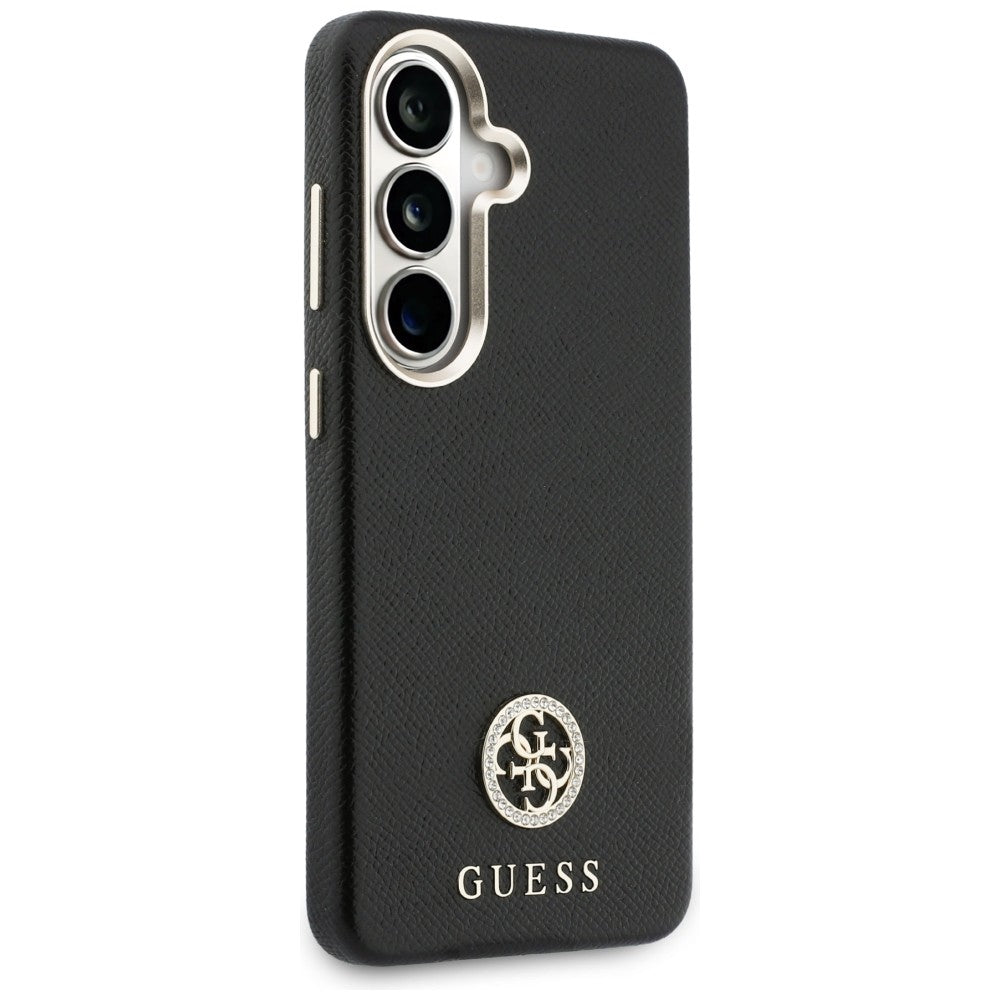 Husa pentru Samsung Galaxy S26 S942, Guess, Rhinestone Round Logo, Neagra