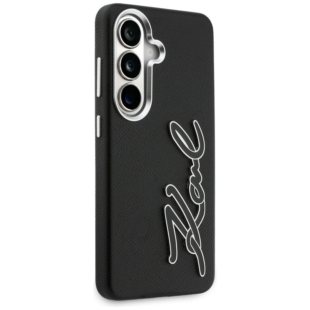 Husa pentru Samsung Galaxy S26 S942, Karl Lagerfeld, Signature Resin Logo, Neagra