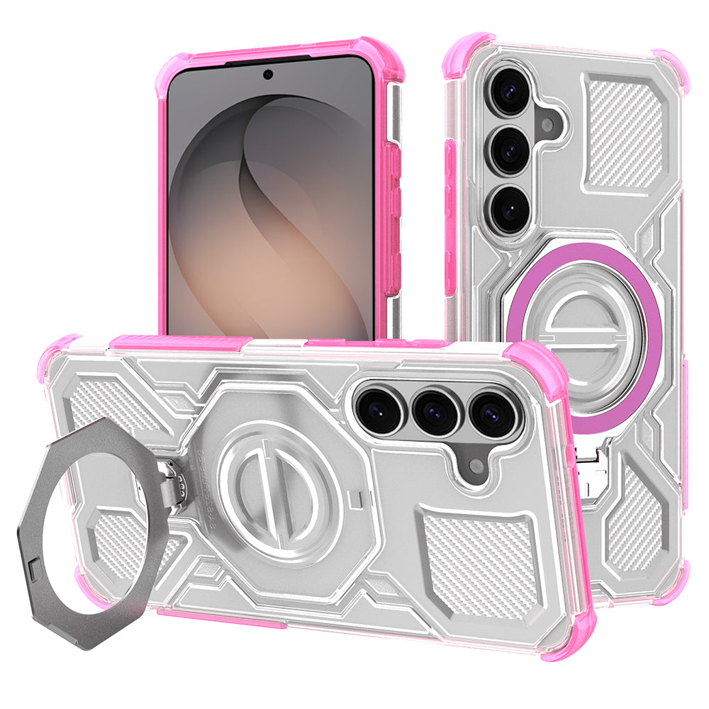 Husa pentru Samsung Galaxy S26 S942, Techsuit, Carbon Shield Pro, Roz