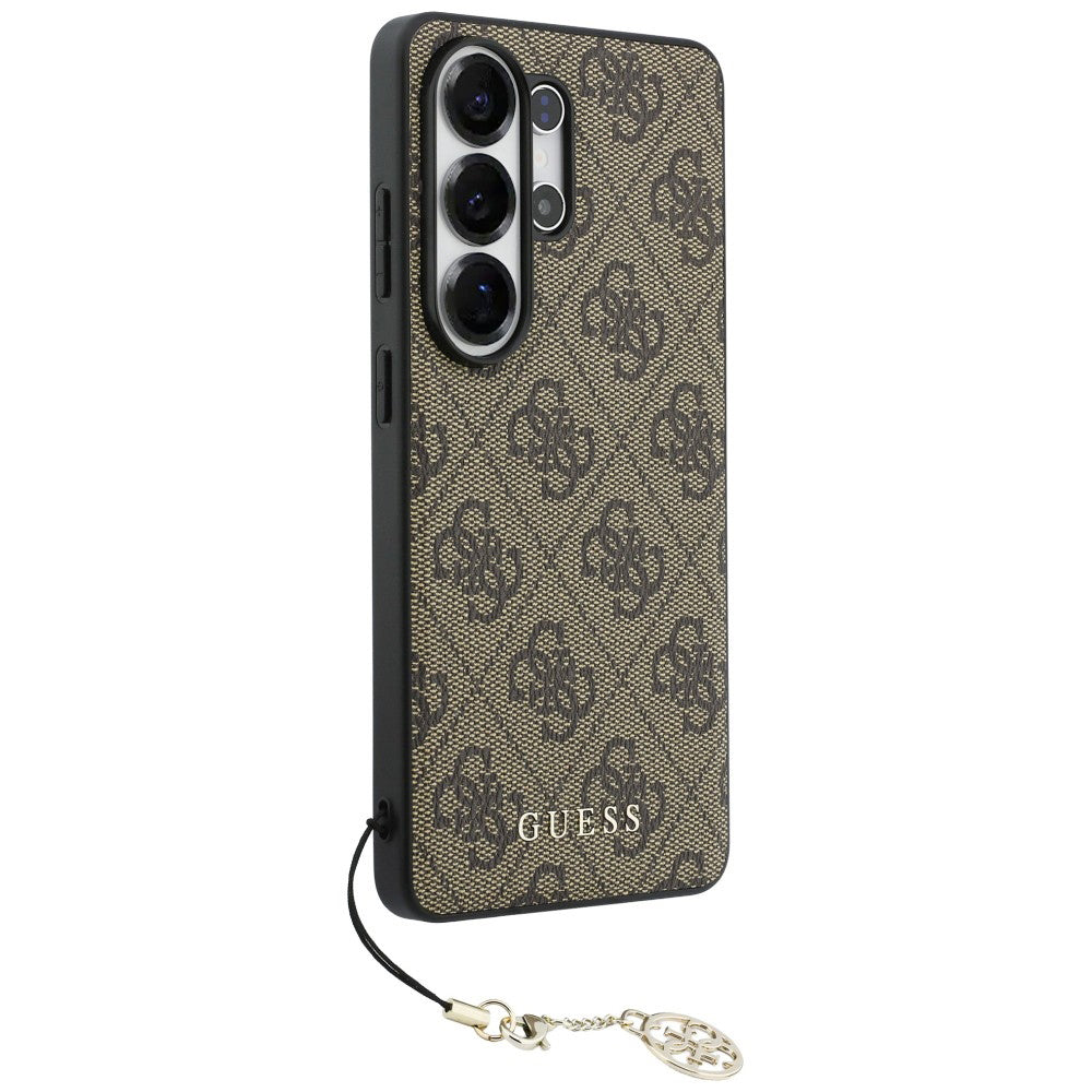 Husa pentru Samsung Galaxy S26 Ultra S948, Guess, 4G Classic Logo Charm, Maro