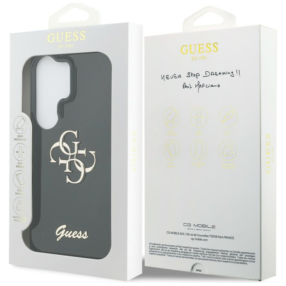 Husa pentru Samsung Galaxy S26 Ultra S948, Guess, IML Big Metal 4G Script, Neagra