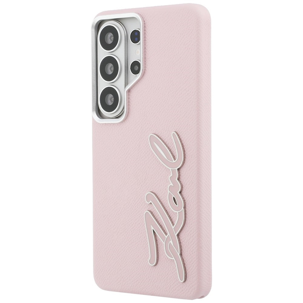 Husa pentru Samsung Galaxy S26 Ultra S948, Karl Lagerfeld, Signature Resin Logo, Roz