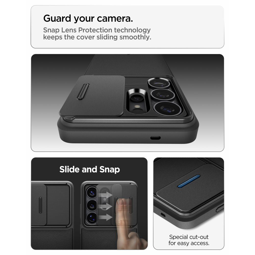 Husa pentru Samsung Galaxy S26 Ultra S948, Spigen, Optik Armor, Neagra ACS10687