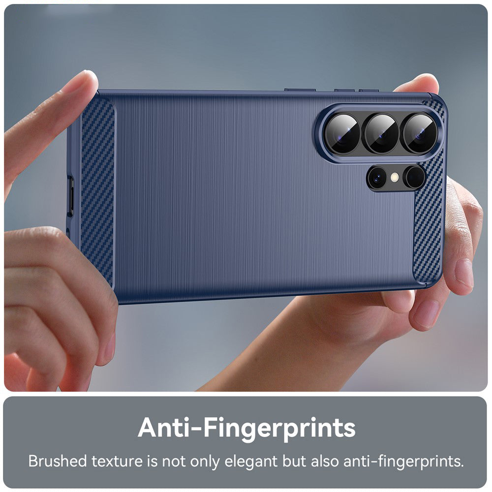 Husa pentru Samsung Galaxy S26 Ultra S948, Techsuit, Carbon, Albastra