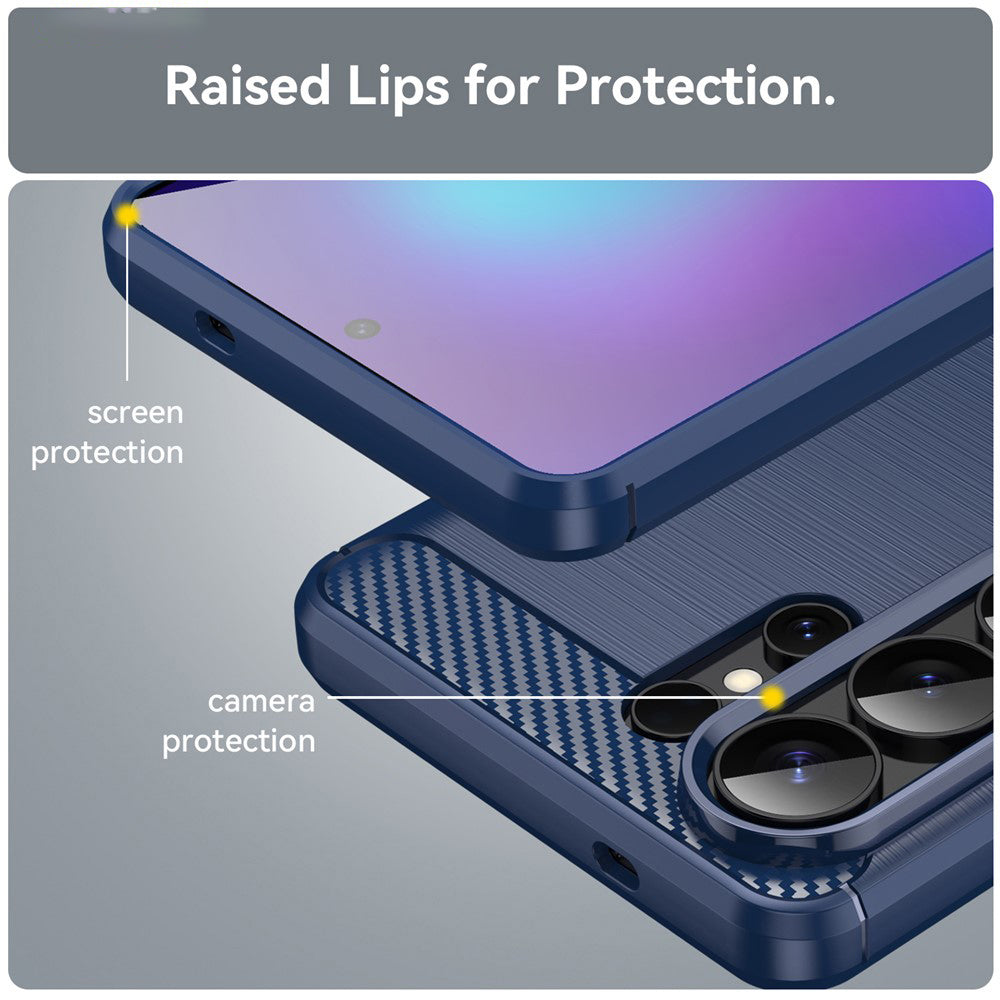 Husa pentru Samsung Galaxy S26 Ultra S948, Techsuit, Carbon, Albastra