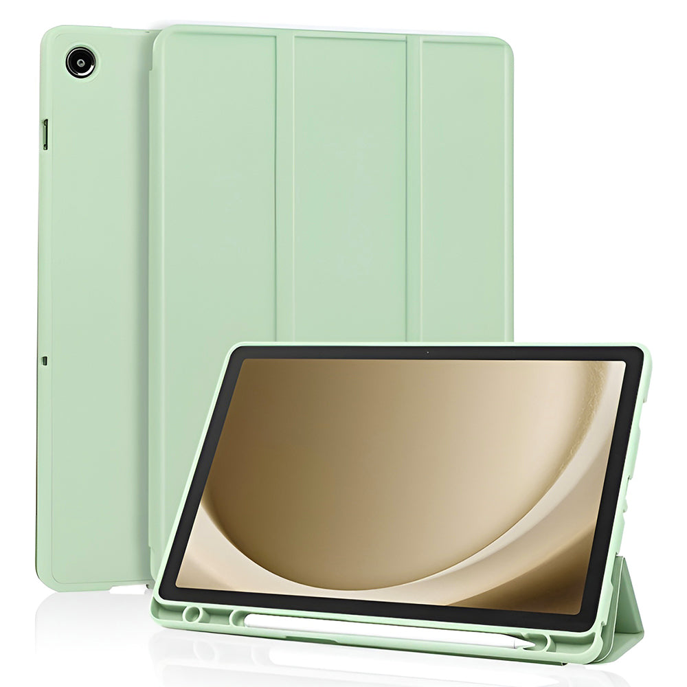 Husa pentru Samsung Galaxy Tab A11+ / Tab A9+, Techsuit, Flex Trifold, Verde Matcha