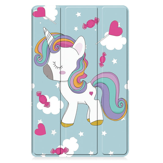 Husa pentru Samsung Galaxy Tab A11+ / Tab A9+, Techsuit, FoldPro Unicorn, Multicolor