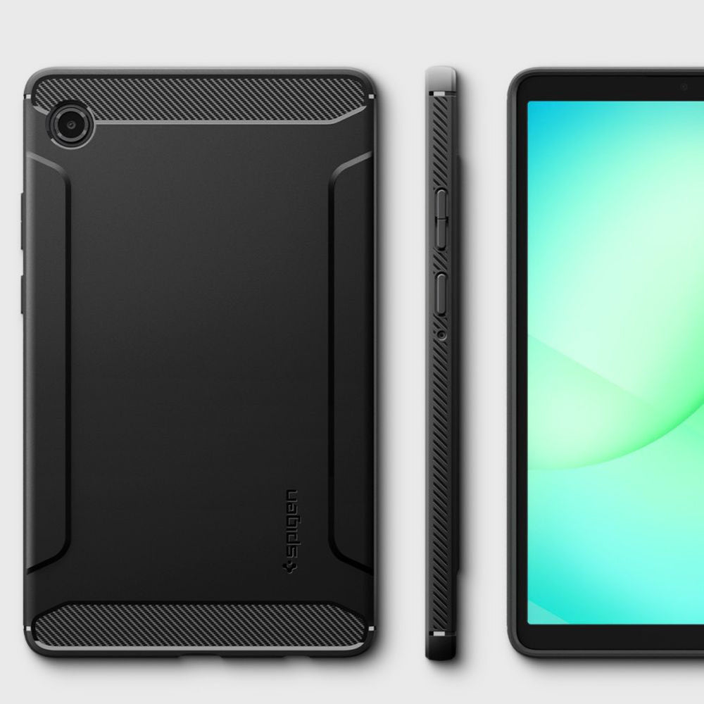 Husa pentru Samsung Galaxy Tab A11, Spigen, Rugged Armor, Neagra Mata ACS10462