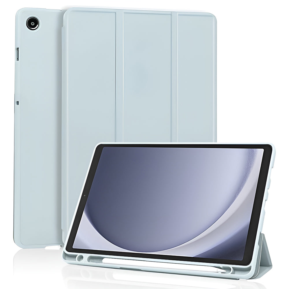 Husa pentru Samsung Galaxy Tab A11 / Tab A9, Techsuit, Flex Trifold New Model, Bleu