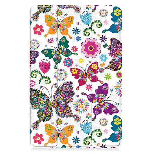 Husa pentru Samsung Galaxy Tab A11 / Tab A9, Techsuit, FoldPro Butterfly New Model, Multicolor