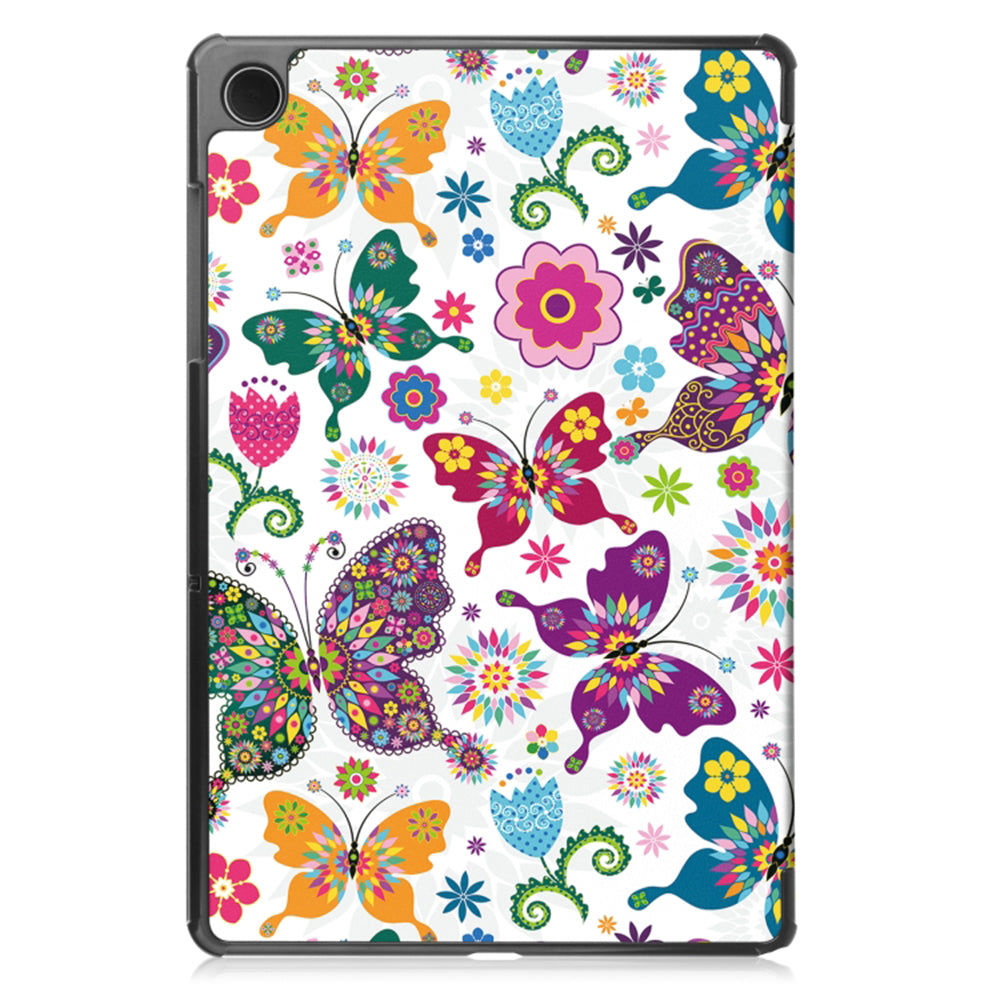 Husa pentru Samsung Galaxy Tab A11 / Tab A9, Techsuit, FoldPro Butterfly New Model, Multicolor