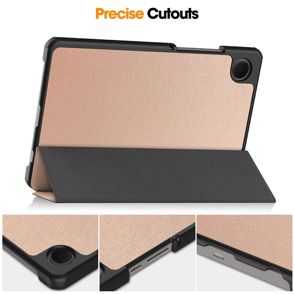 Husa pentru Samsung Galaxy Tab A11 / Tab A9, Techsuit, FoldPro, Roz Aurie