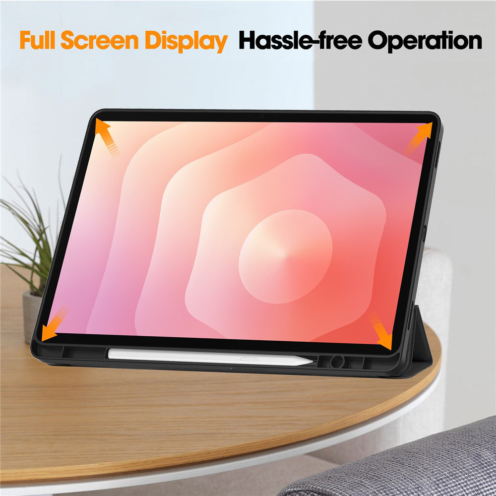 Husa pentru Samsung Galaxy Tab S12 Plus, Techsuit, Flex Trifold, Neagra