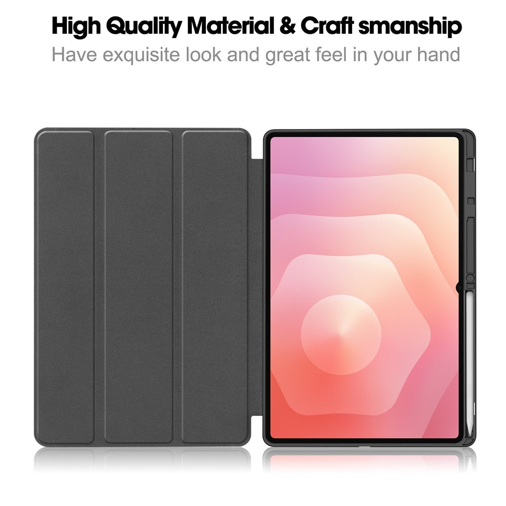 Husa pentru Samsung Galaxy Tab S12 Ultra / Tab S11 Ultra, Techsuit, Flex Trifold, Roz