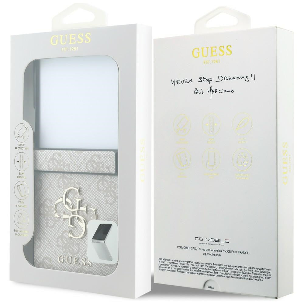 Husa pentru Samsung Galaxy Z Flip8 F776, Guess, 4G Big Logo, Roz