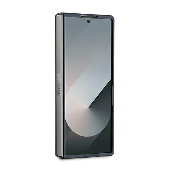 Husa pentru Samsung Galaxy Z Fold6 F956, Karl Lagerfeld, Saffiano Monogram Karl's Head Metal, Neagra
