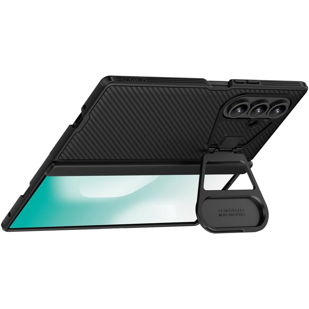 Husa pentru Samsung Galaxy Z Fold7 F966, Nillkin, CamShield Prop with Metal Lens Cover, Neagra